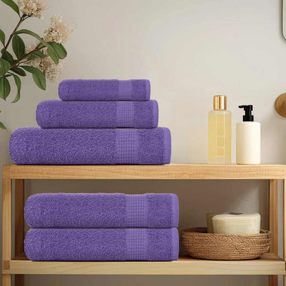 vidaXL Bath Towels "FROGN" 4 pcs Purple 100x150 cm 360 gsm 3