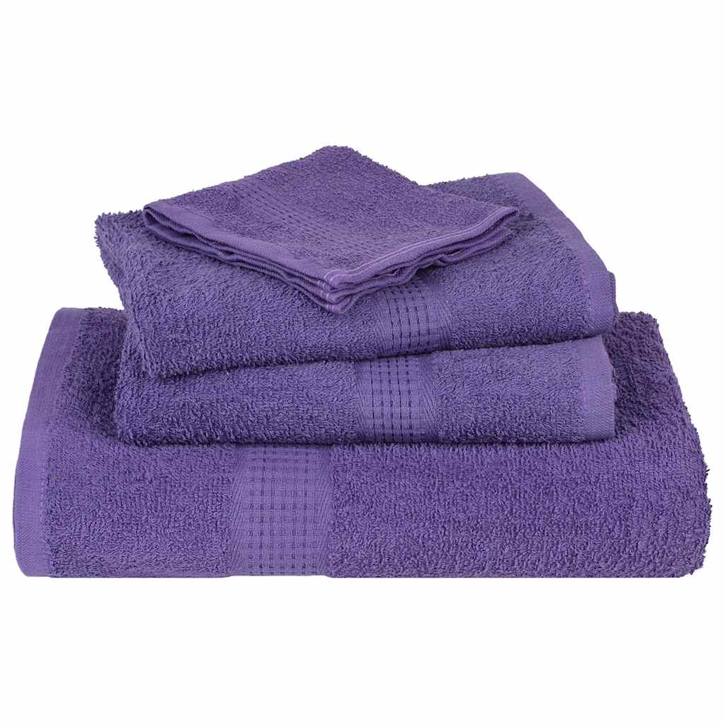 vidaXL Bath Towels "FROGN" 4 pcs Purple 100x150 cm 360 gsm 4
