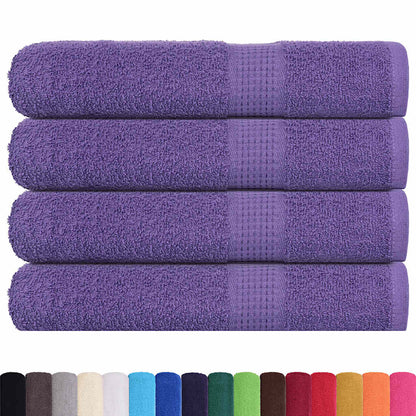 vidaXL Towels "FROGN" 4 pcs Purple 100x200 cm 360 gsm 2