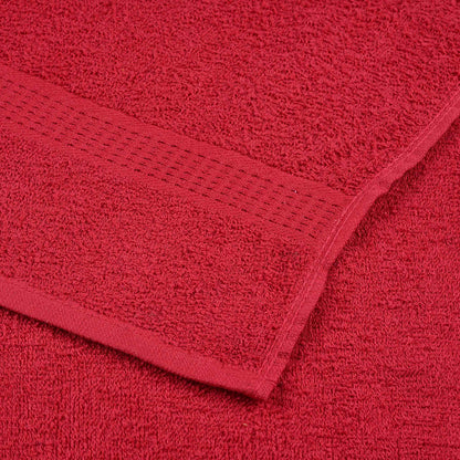 vidaXL Towels "FROGN" 4 pcs Red 100x200 cm 360 gsm 6