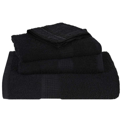 vidaXL Bath Towels "FROGN" 4 pcs Black 100x150 cm 360 gsm 4