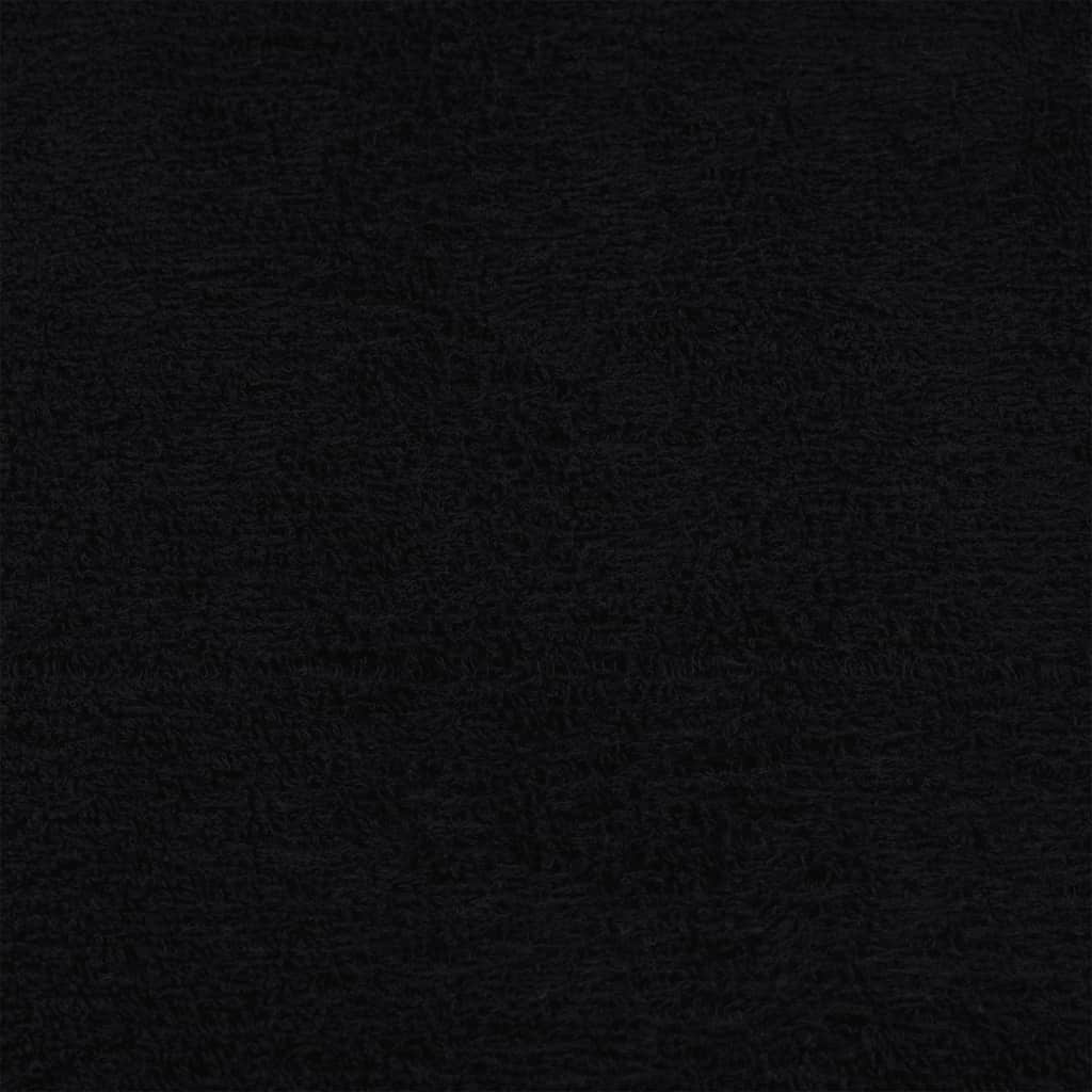 vidaXL Bath Towels "FROGN" 4 pcs Black 100x150 cm 360 gsm 5