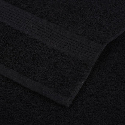 vidaXL Towels "FROGN" 4 pcs Black 100x200 cm 360 gsm 6