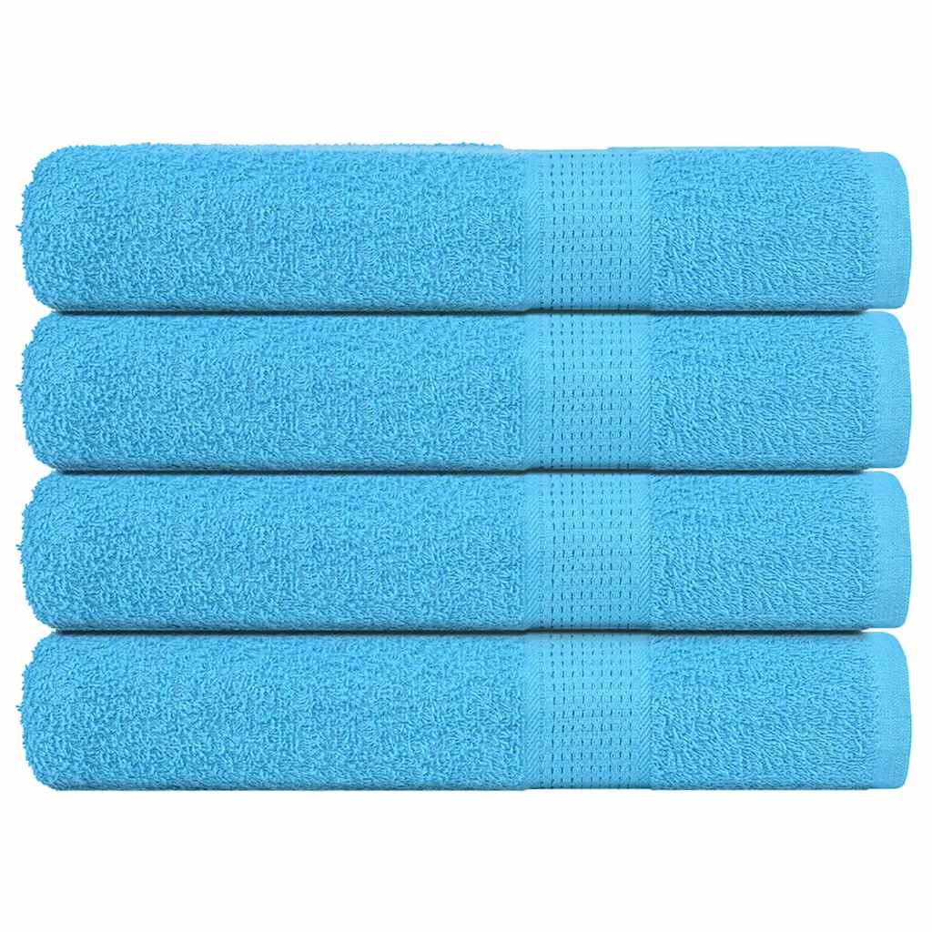 vidaXL Sauna Towels "FROGN" 4 pcs Turquoise 80x200 cm 360 gsm 1