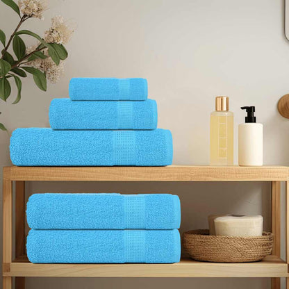 vidaXL Sauna Towels "FROGN" 4 pcs Turquoise 80x200 cm 360 gsm 3