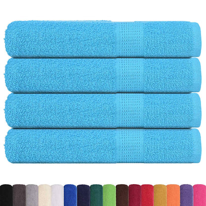 vidaXL Towels "FROGN" 4 pcs Turquoise 100x200 cm 360 gsm 2