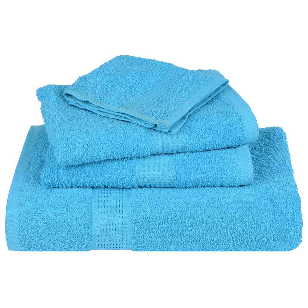 vidaXL Towels "FROGN" 4 pcs Turquoise 100x200 cm 360 gsm 4