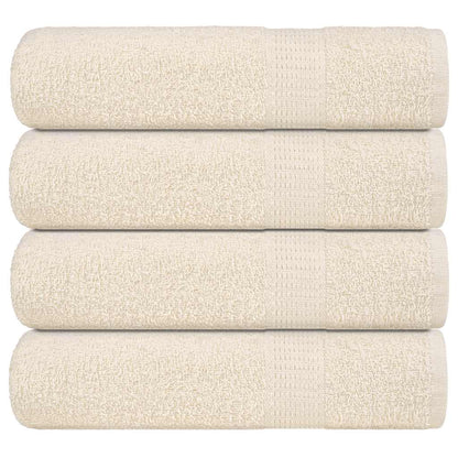 vidaXL Bath Towels "FROGN" 4 pcs Cream 100x150 cm 360 gsm 1
