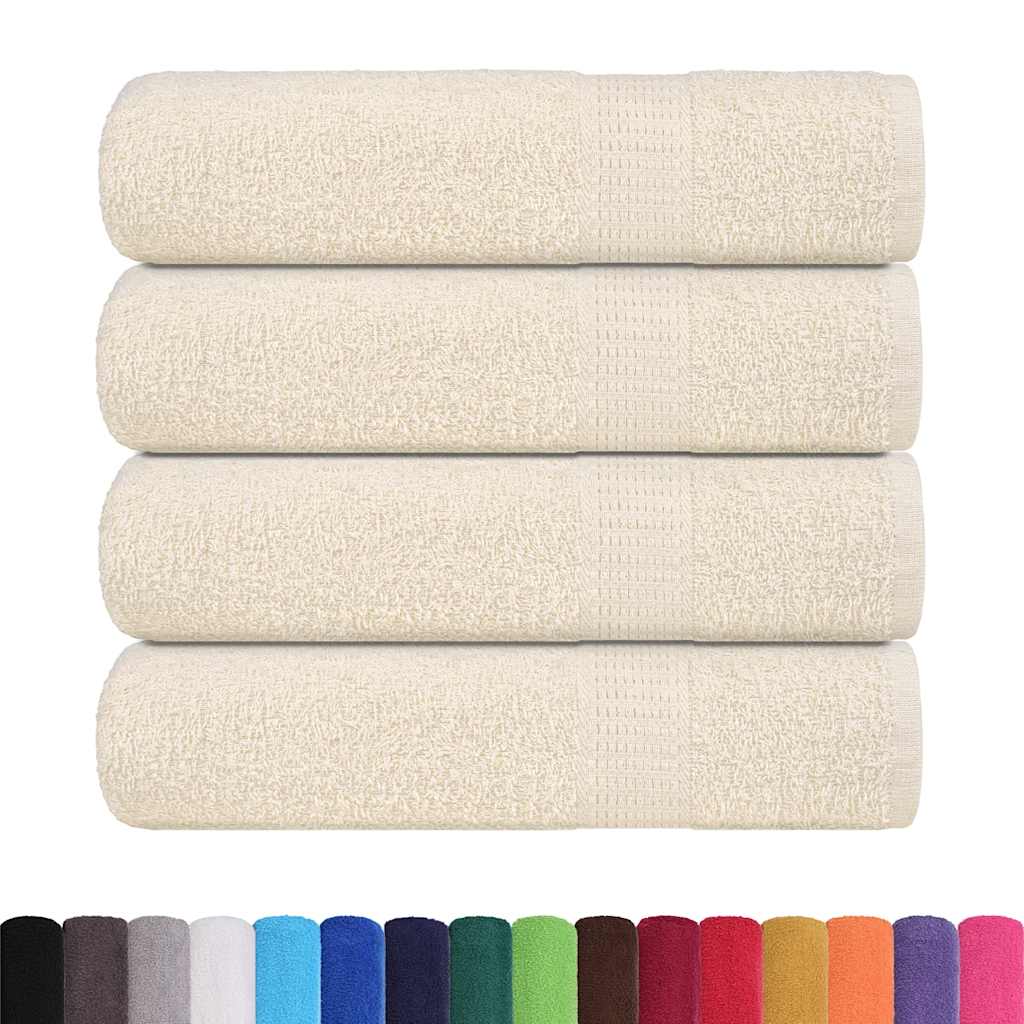vidaXL Bath Towels "FROGN" 4 pcs Cream 100x150 cm 360 gsm 2