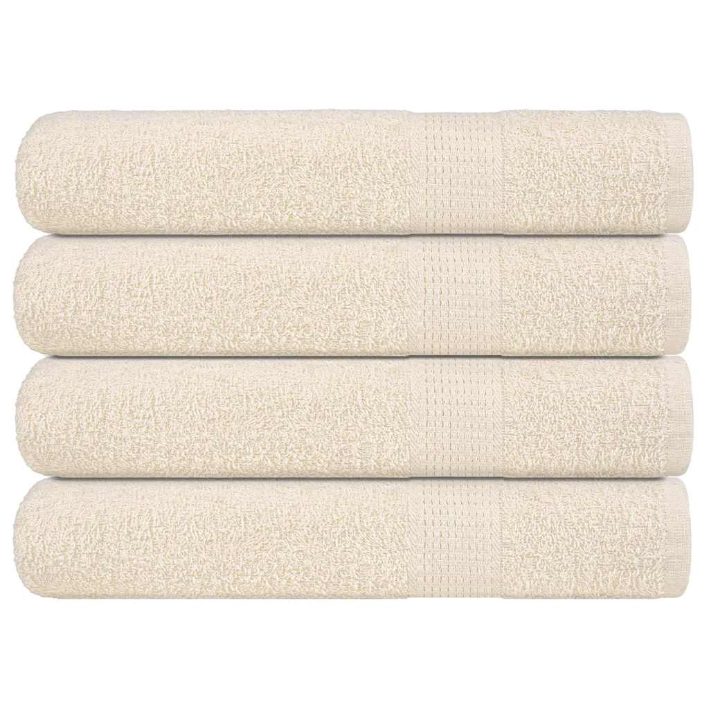 vidaXL Sauna Towels "FROGN" 4 pcs Cream 80x200 cm 360 gsm 1
