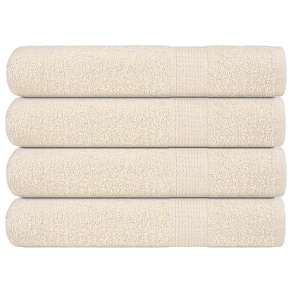 vidaXL Sauna Towels "FROGN" 4 pcs Cream 80x200 cm 360 gsm 1