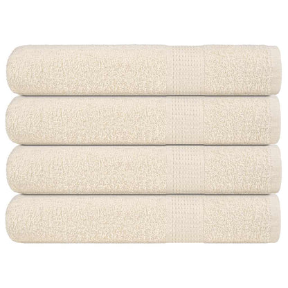 vidaXL Towels "FROGN" 4 pcs Cream 100x200 cm 360 gsm 1