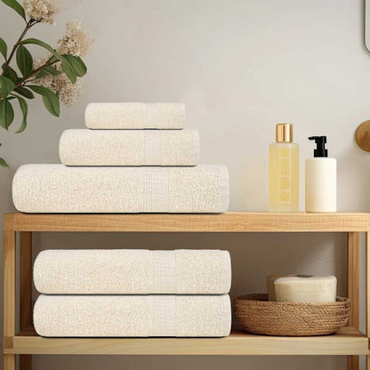 vidaXL Towels "FROGN" 4 pcs Cream 100x200 cm 360 gsm 3
