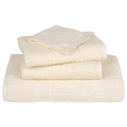 vidaXL Towels "FROGN" 4 pcs Cream 100x200 cm 360 gsm 4