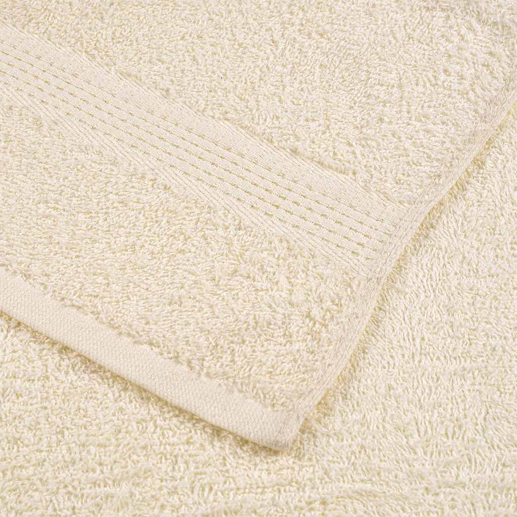 vidaXL Towels "FROGN" 4 pcs Cream 100x200 cm 360 gsm 6