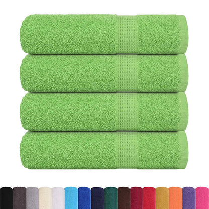 vidaXL Bath Towels "FROGN" 4 pcs Apple Green 100x150 cm 360 gsm 2