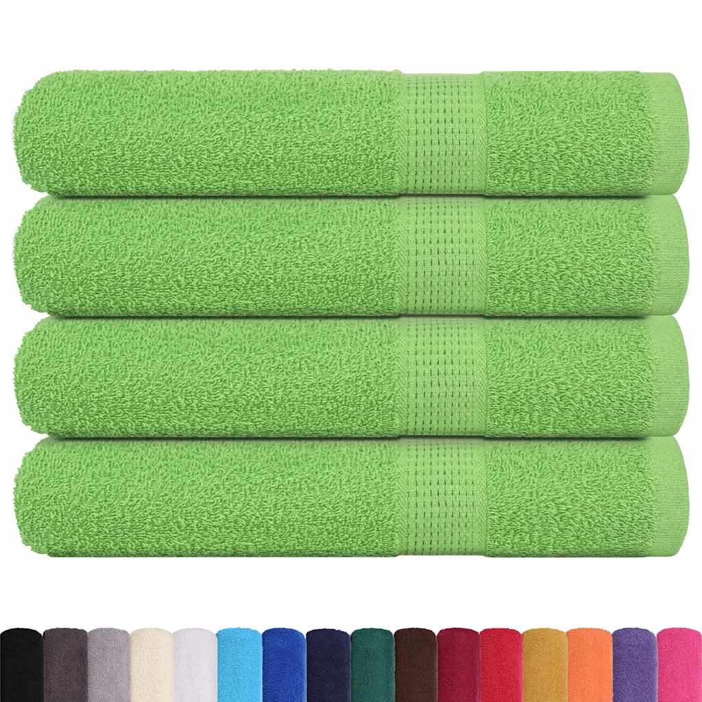vidaXL Sauna Towels "FROGN" 4 pcs Apple Green 80x200 cm 360 gsm 2