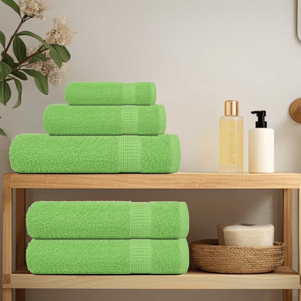 vidaXL Sauna Towels "FROGN" 4 pcs Apple Green 80x200 cm 360 gsm 3