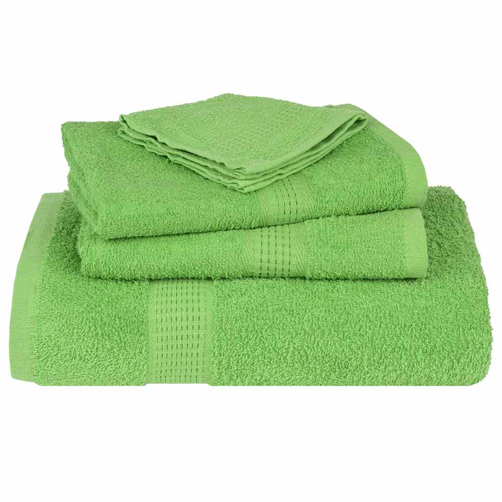 vidaXL Sauna Towels "FROGN" 4 pcs Apple Green 80x200 cm 360 gsm 4
