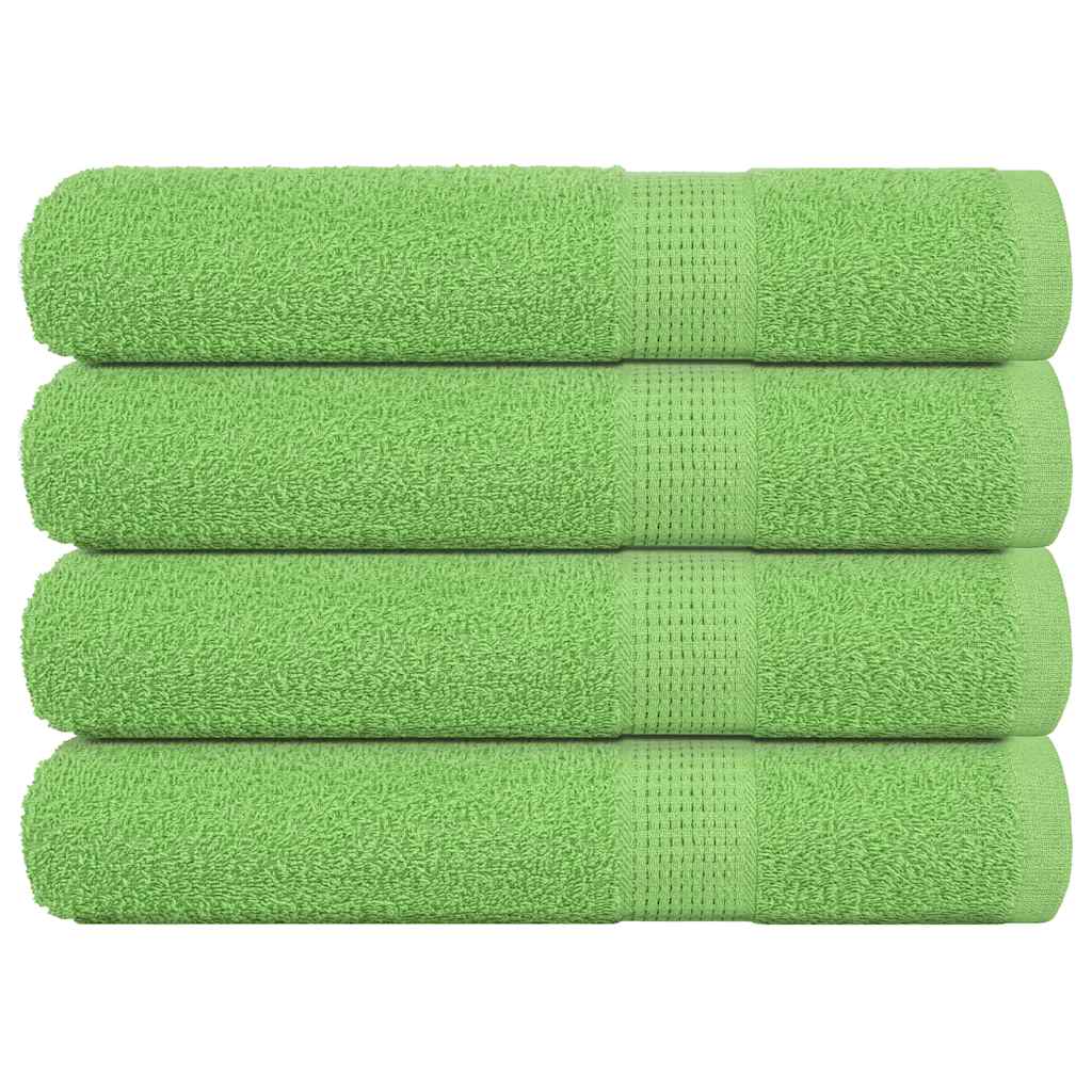 vidaXL Towels "FROGN" 4 pcs Apple Green 100x200 cm 360 gsm 1