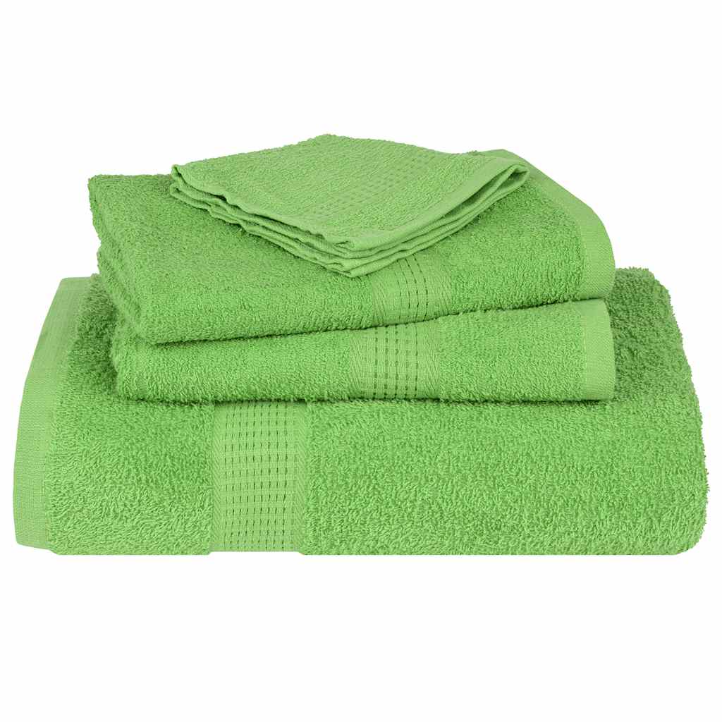 vidaXL Towels "FROGN" 4 pcs Apple Green 100x200 cm 360 gsm 4