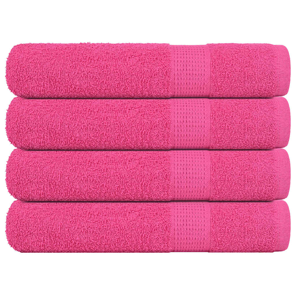 vidaXL Towels "FROGN" 4 pcs Pink 100x200 cm 360 gsm 1