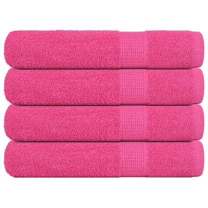 vidaXL Towels "FROGN" 4 pcs Pink 100x200 cm 360 gsm 1