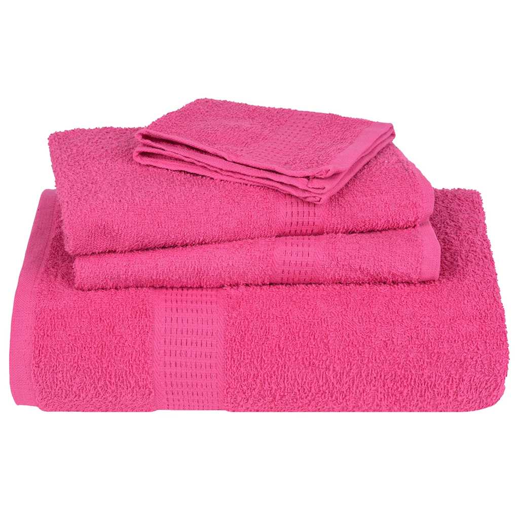 vidaXL Towels "FROGN" 4 pcs Pink 100x200 cm 360 gsm 4
