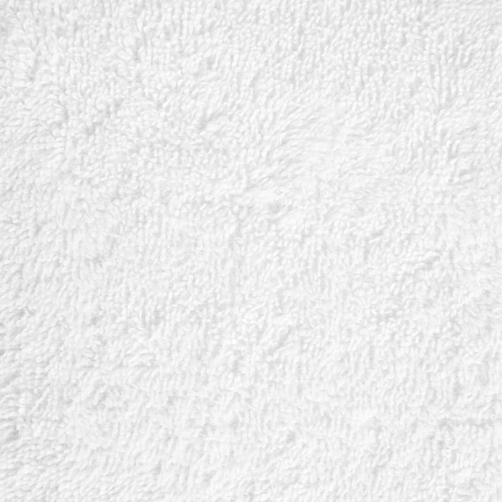 vidaXL Premium Wash Towels "SOLUND" 50 pcs White 30x30 cm 600 gsm 5
