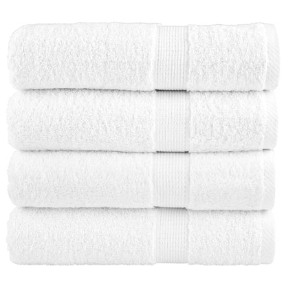 vidaXL Premium Bath Towels "SOLUND" 4 pcs White 100x150 cm 600 gsm 1