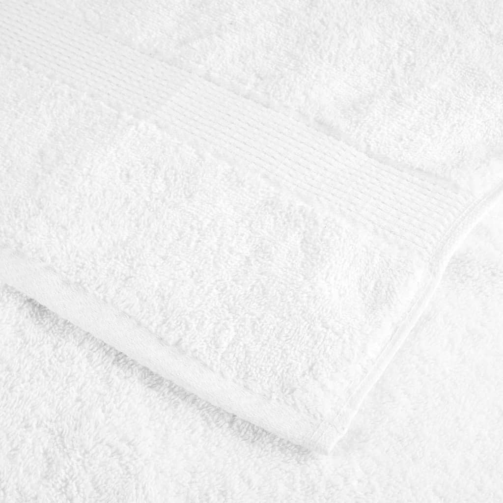 vidaXL Premium Bath Towels "SOLUND" 4 pcs White 100x150 cm 600 gsm 6