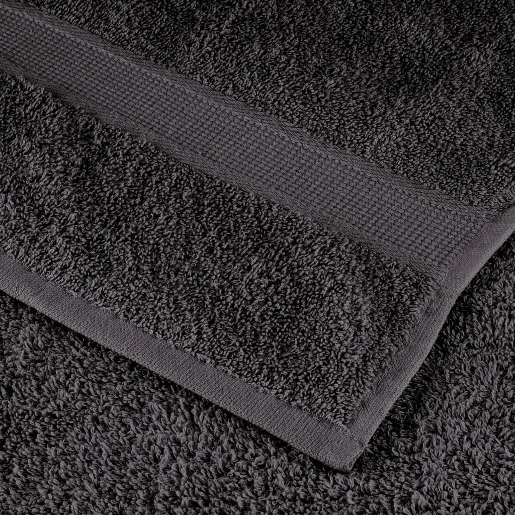 vidaXL Premium Washcloths "SOLUND" 50 pcs Anthracite 15x21 cm 600 gsm 6