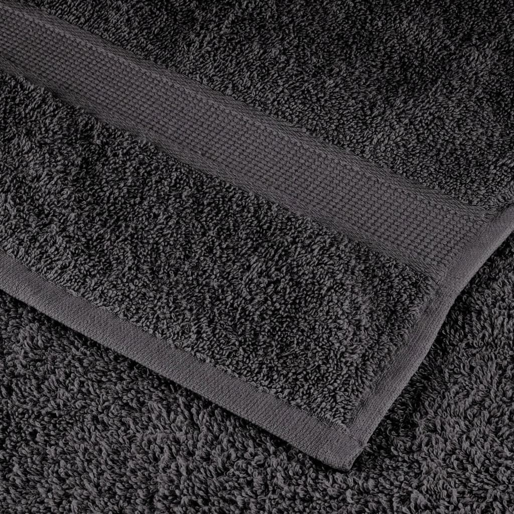 vidaXL Premium Shower Towels "SOLUND" 4 pcs Anthracite 70x140 cm 600 gsm 6
