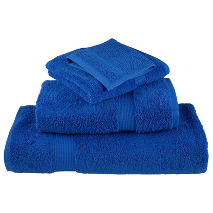 vidaXL Premium Hand Towels "SOLUND" 10 pcs Blue 50x100 cm 600 gsm 4