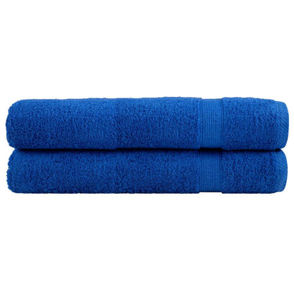 vidaXL Premium Towels "SOLUND" 2 pcs Blue 100x200 cm 600 gsm 1