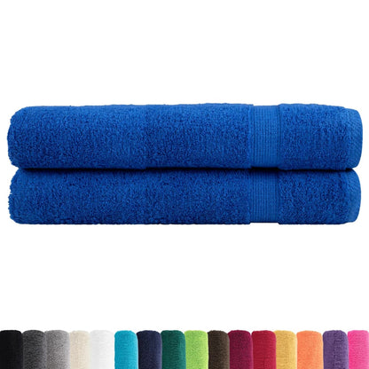 vidaXL Premium Towels "SOLUND" 2 pcs Blue 100x200 cm 600 gsm 2