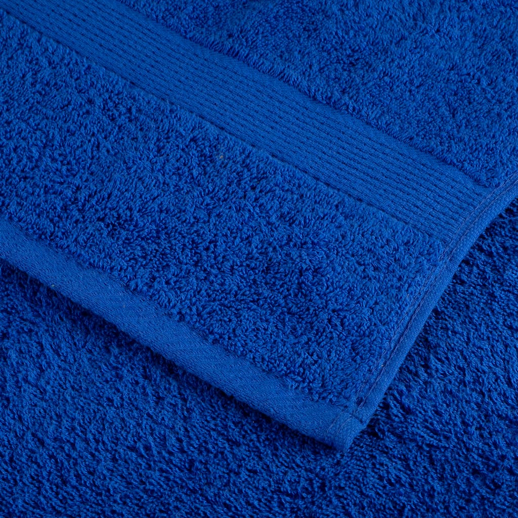 vidaXL Premium Towels "SOLUND" 2 pcs Blue 100x200 cm 600 gsm 5