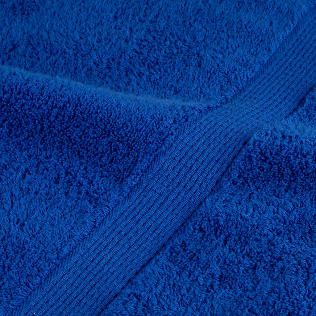vidaXL Premium Towels "SOLUND" 2 pcs Blue 100x200 cm 600 gsm 6