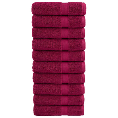 Premium Hand Towels SOLUND 50x100 cm 600 gsm 10 Width 50 cm Bordeaux