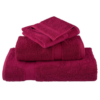 vidaXL Premium Shower Towels "SOLUND" 4 pcs Bordeaux 70x140 cm 600 gsm 4