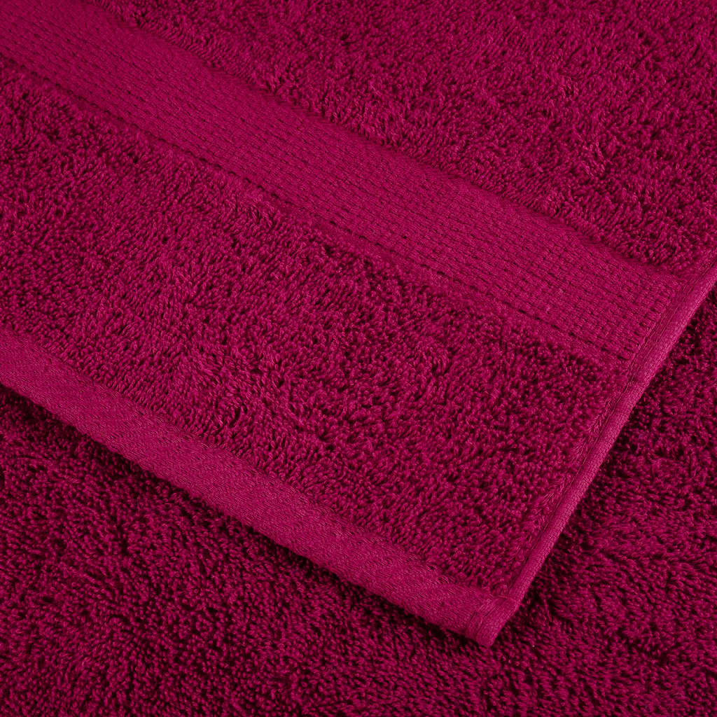 vidaXL Premium Shower Towels "SOLUND" 4 pcs Bordeaux 70x140 cm 600 gsm 6