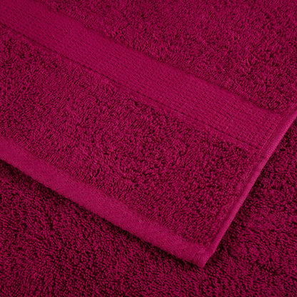 vidaXL Premium Towels "SOLUND" 2 pcs Bordeaux 100x200 cm 600 gsm 6