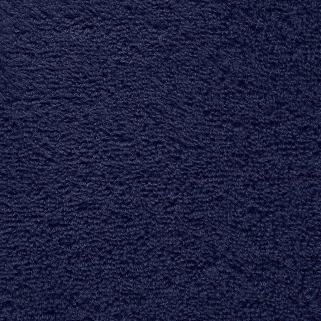 vidaXL Premium Hand Towels "SOLUND" 10 pcs Navy Blue 50x100 cm 600 gsm 5