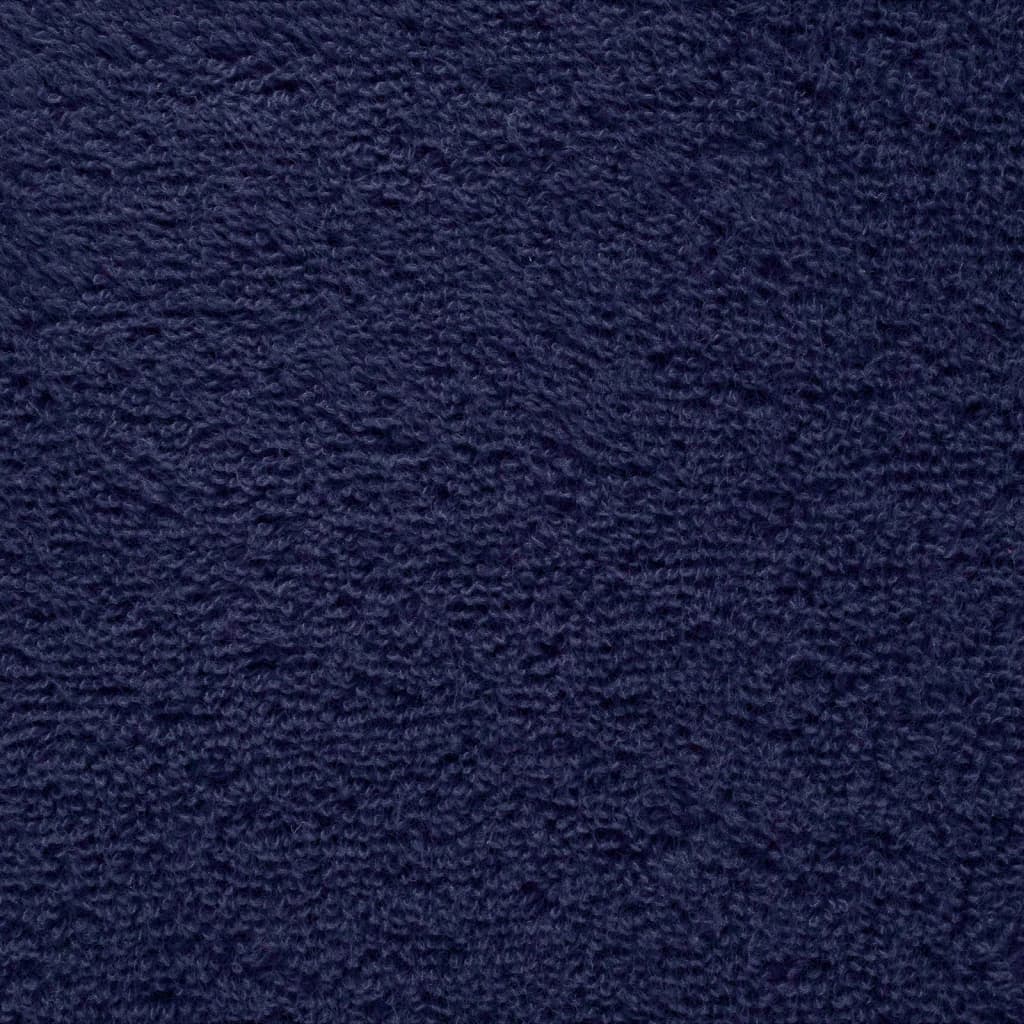 vidaXL Premium Shower Towels "SOLUND" 4 pcs Navy Blue 70x140 cm 600 gsm 5