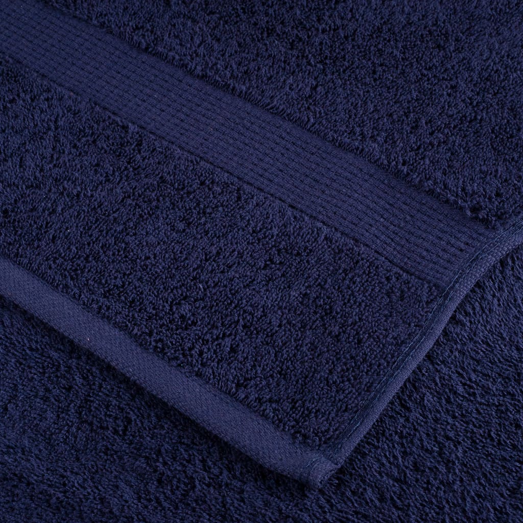 vidaXL Premium Shower Towels "SOLUND" 4 pcs Navy Blue 70x140 cm 600 gsm 6