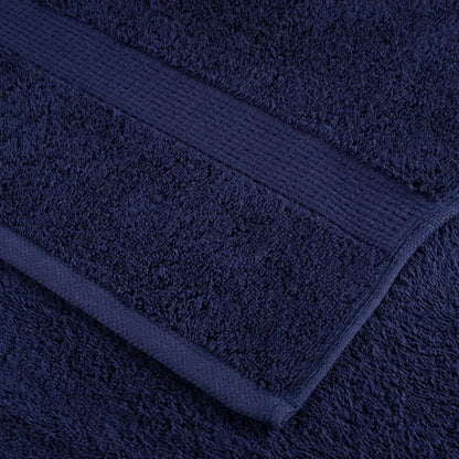 vidaXL Premium Towels "SOLUND" 2 pcs Navy Blue 100x200 cm 600 gsm 6
