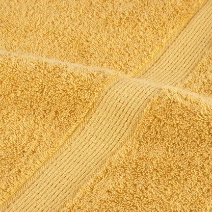 vidaXL Premium Hand Towels "SOLUND" 10 pcs Gold 50x100 cm 600 gsm 6
