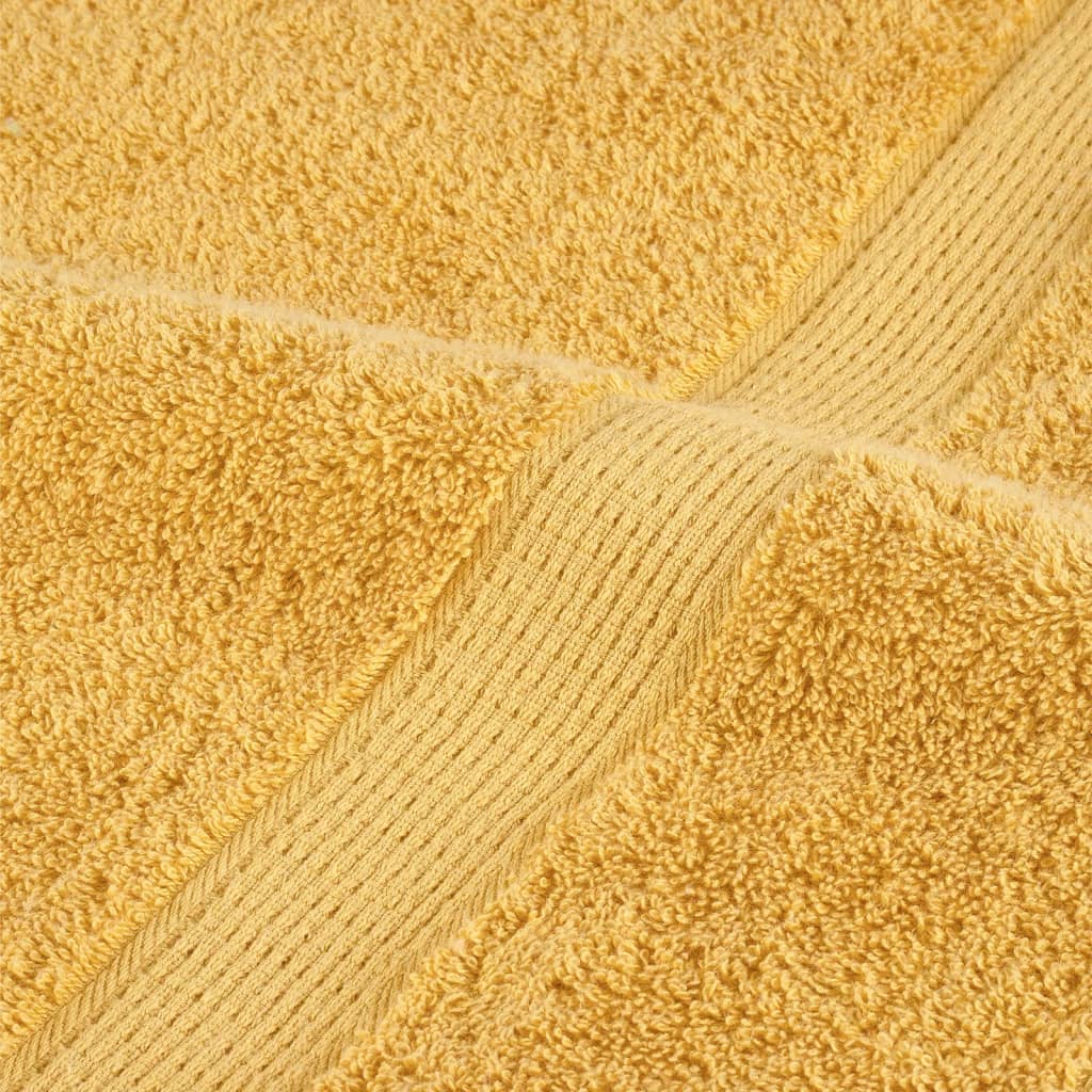 vidaXL Premium Shower Towels "SOLUND" 4 pcs Gold 70x140 cm 600 gsm 6