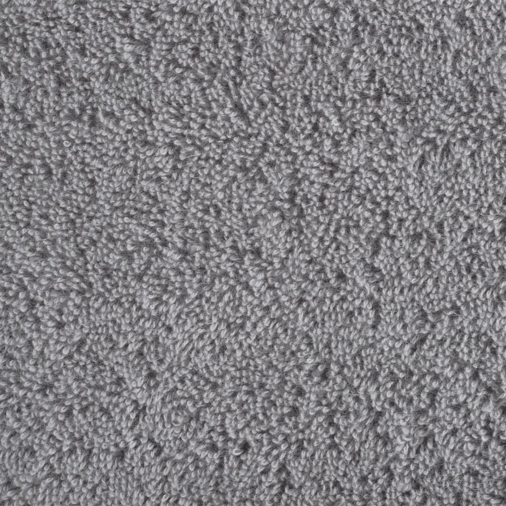 vidaXL Premium Shower Towels "SOLUND" 4 pcs Grey 70x140 cm 600 gsm 5