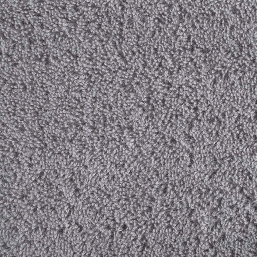 vidaXL Premium Bath Towels "SOLUND" 4 pcs Grey 100x150 cm 600 gsm 5